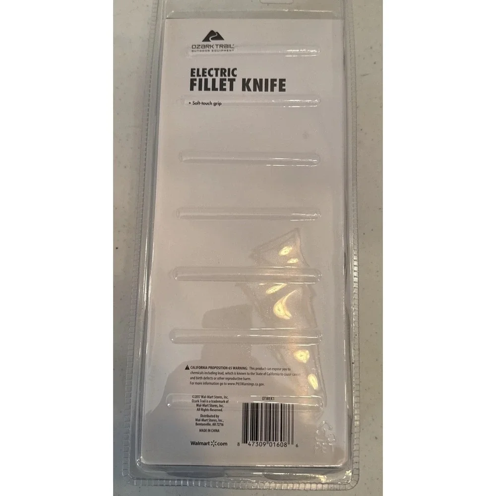 Ozark Trail Electric Fishing Fillet‎ Knife with serrrated blade